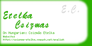 etelka csizmas business card